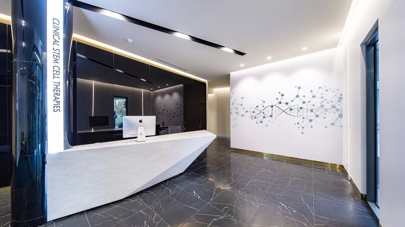 Reception area at the premises where Muse Clinic rooms are located